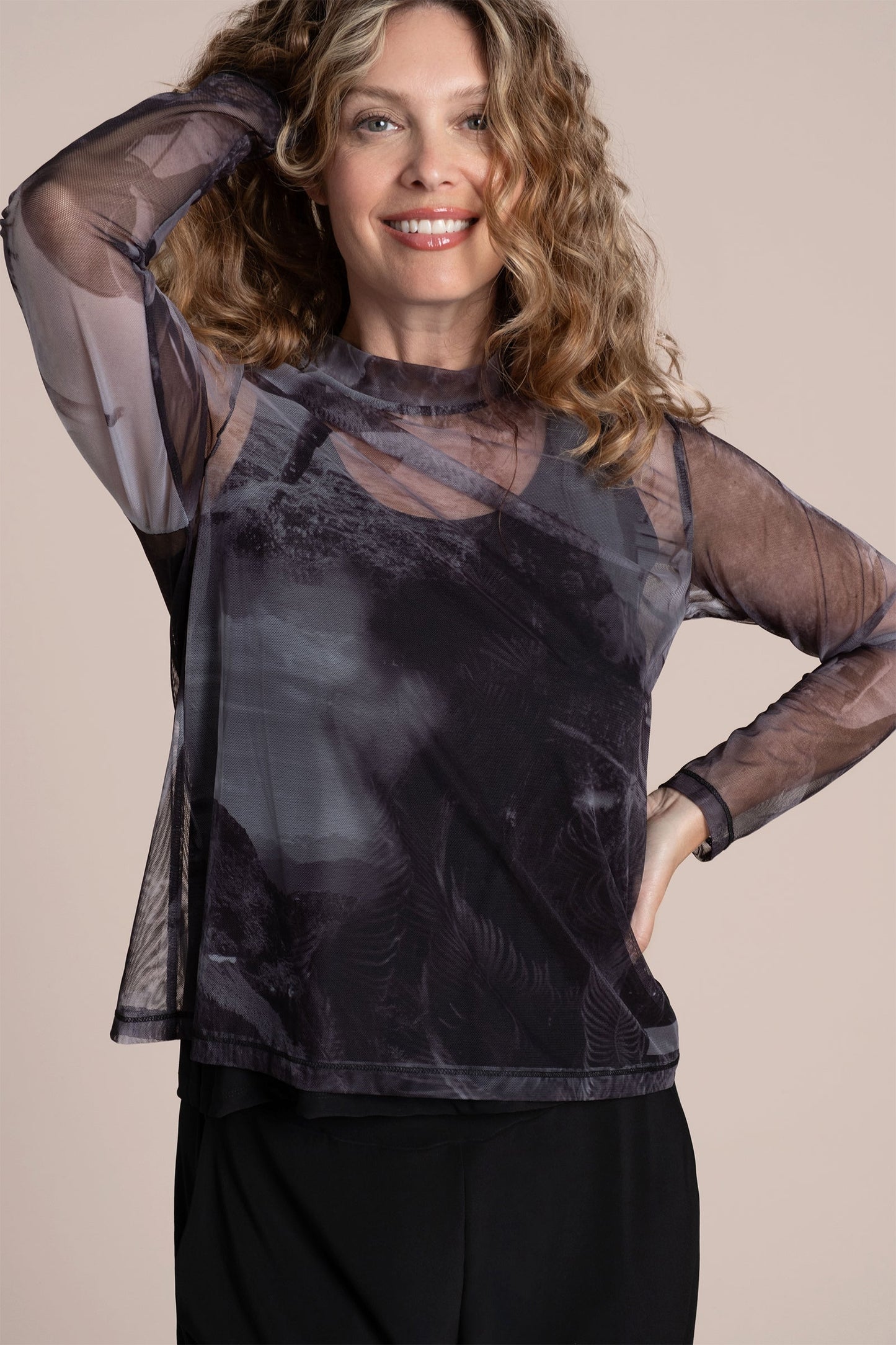 Barely Mock Neck Top