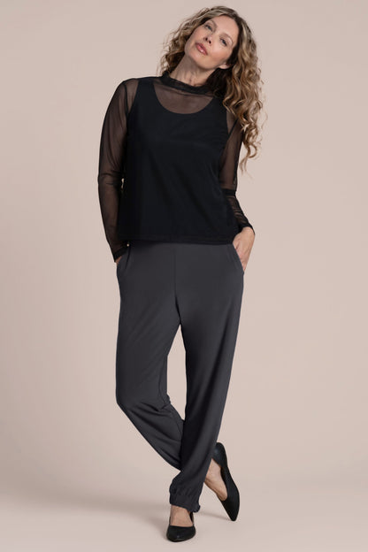Barely Mock Neck Top