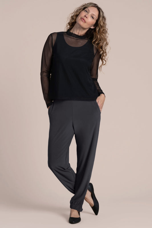 Barely Mock Neck Top