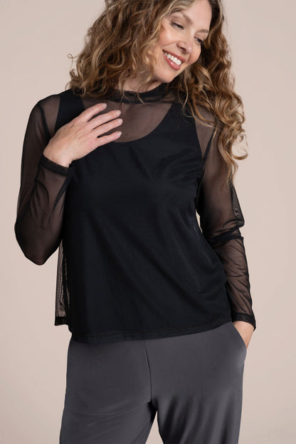 Barely Mock Neck Top