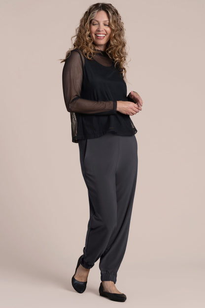 Barely Mock Neck Top