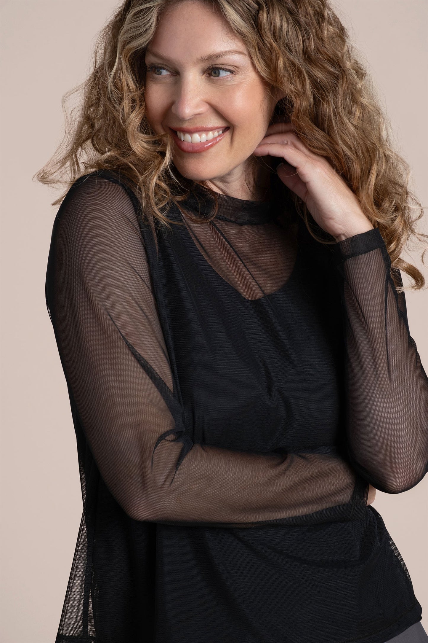 Barely Mock Neck Top