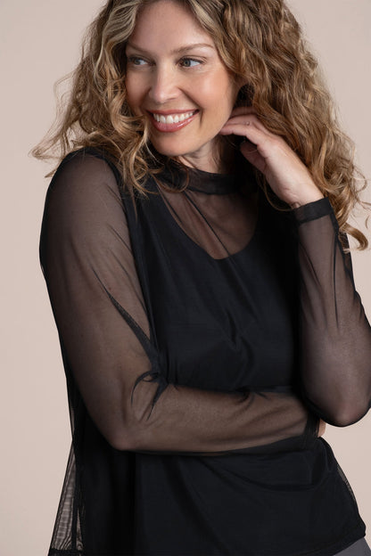 Barely Mock Neck Top