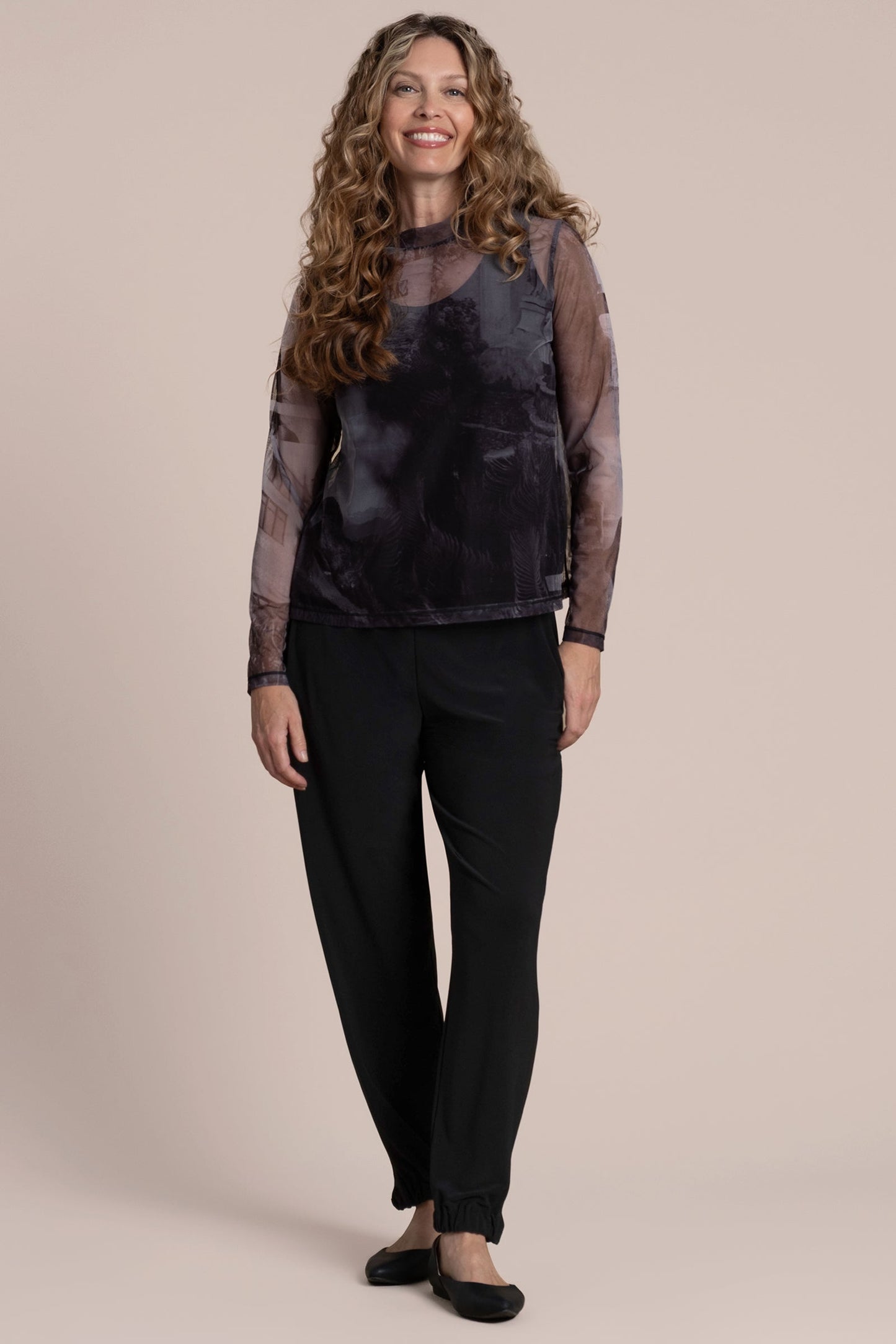 Barely Mock Neck Top