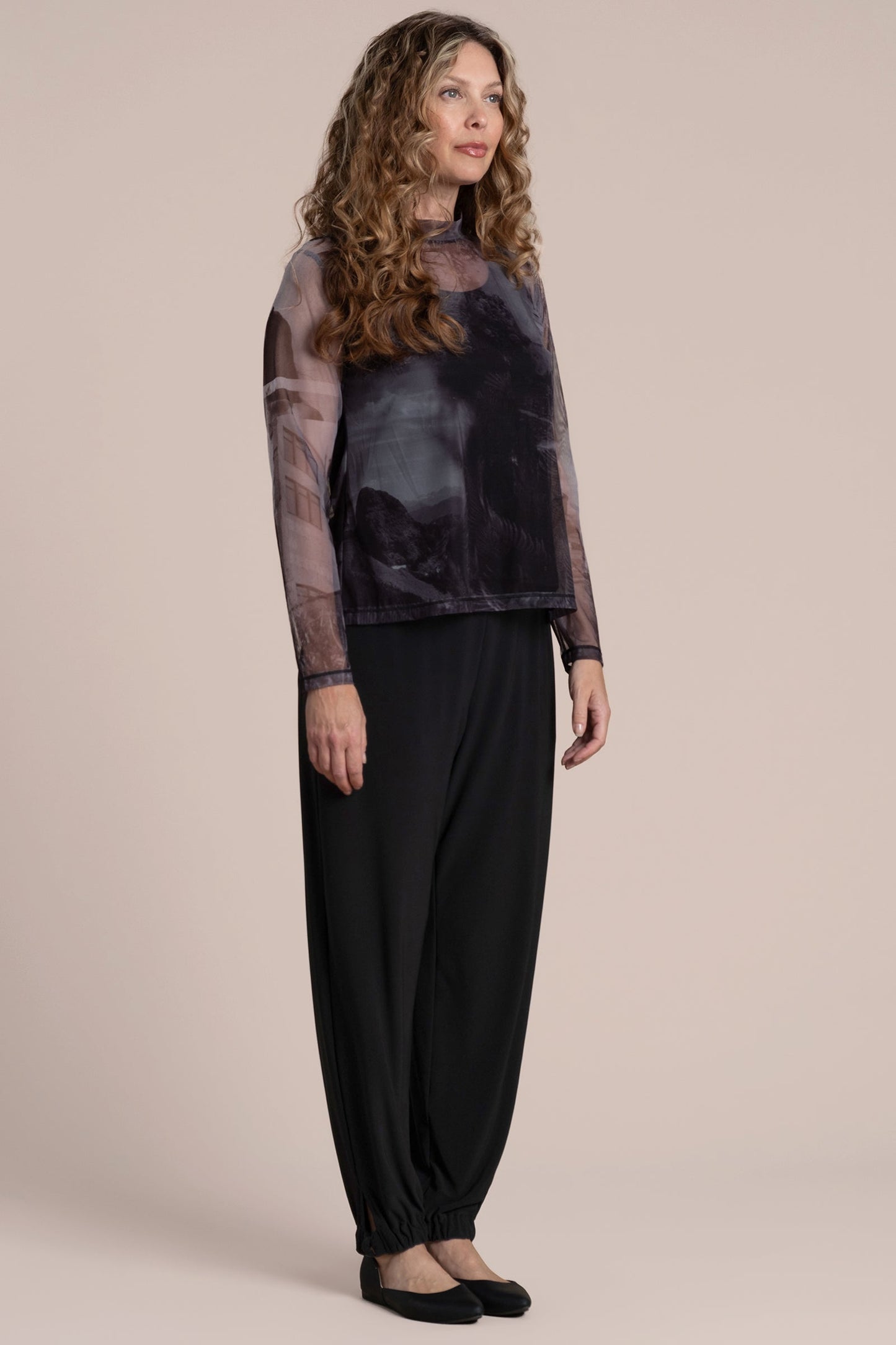 Barely Mock Neck Top