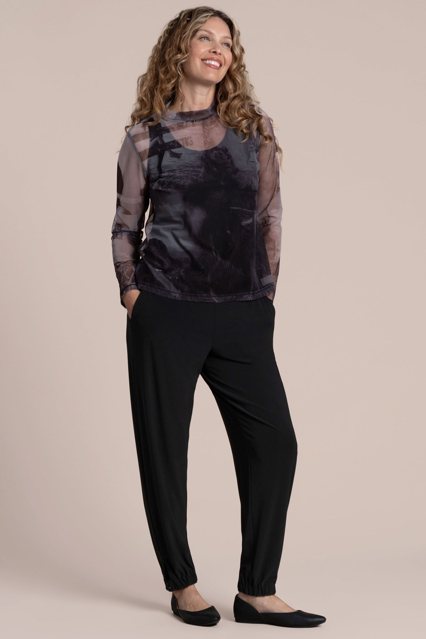 Barely Mock Neck Top