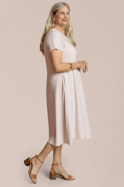 Fit & Flare Dress, Short Slv
