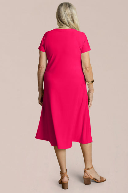 Fit & Flare Dress, Short Slv