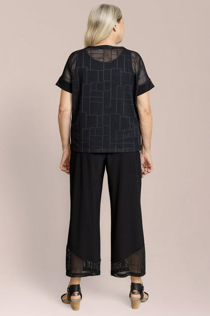 Honeycomb Mesh Boxy Top