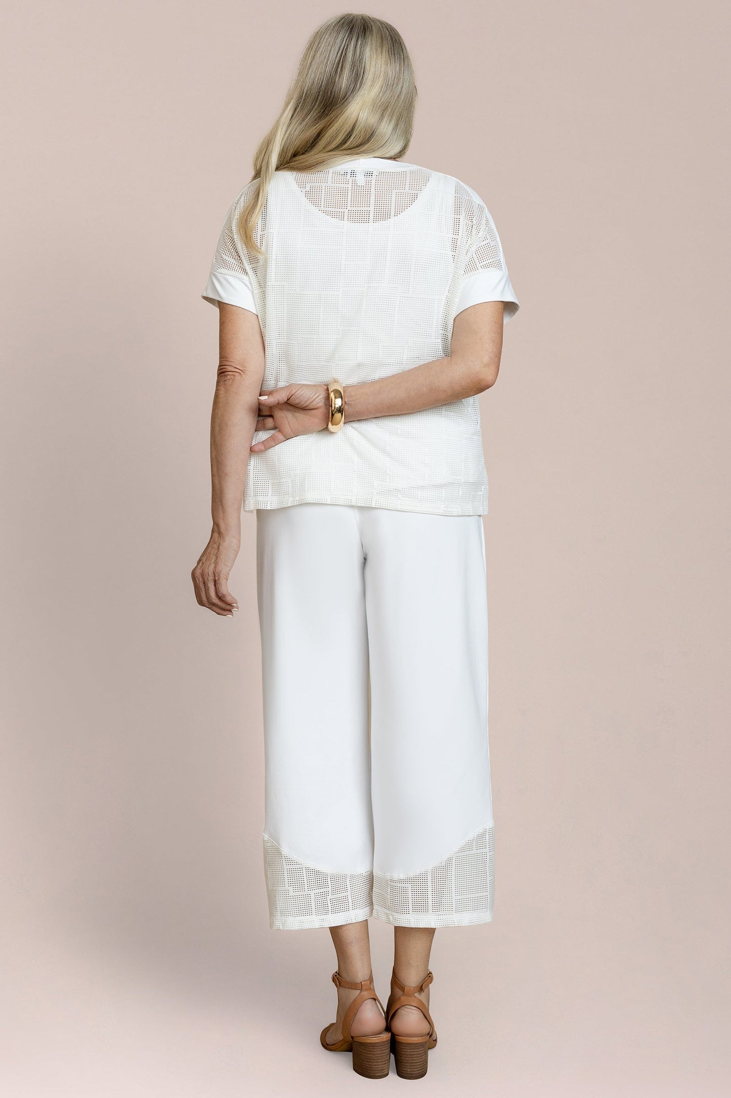 Honeycomb Mesh Boxy Top