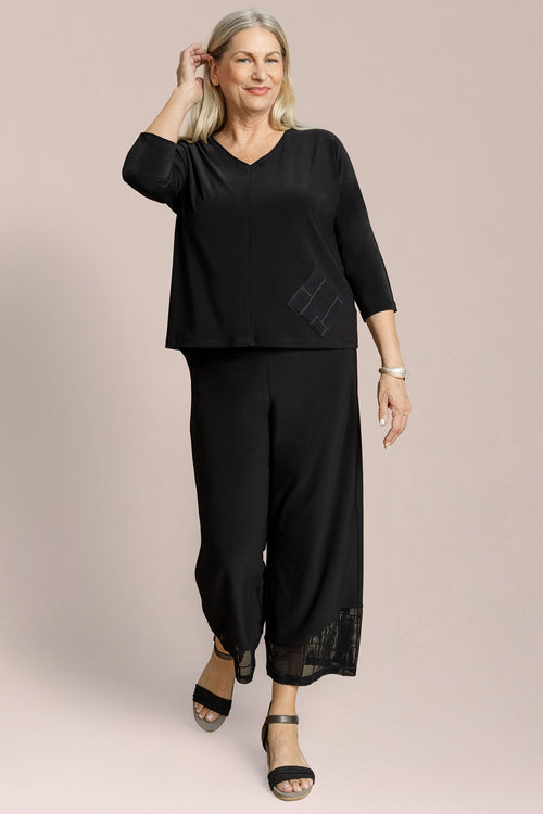 Honeycomb Mesh Mix Shadow Pant
