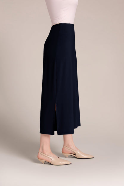 Side Slit Wide Capri