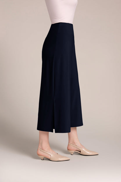 Side Slit Wide Capri