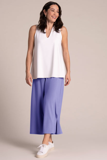 Side Slit Wide Capri
