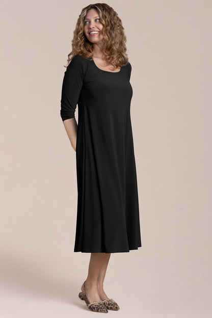 Square Neck Fit & Flare Dress