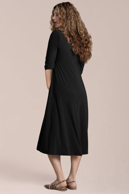 Square Neck Fit & Flare Dress