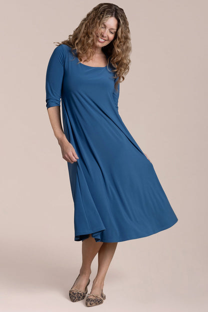 Square Neck Fit & Flare Dress