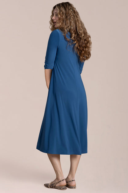 Square Neck Fit & Flare Dress