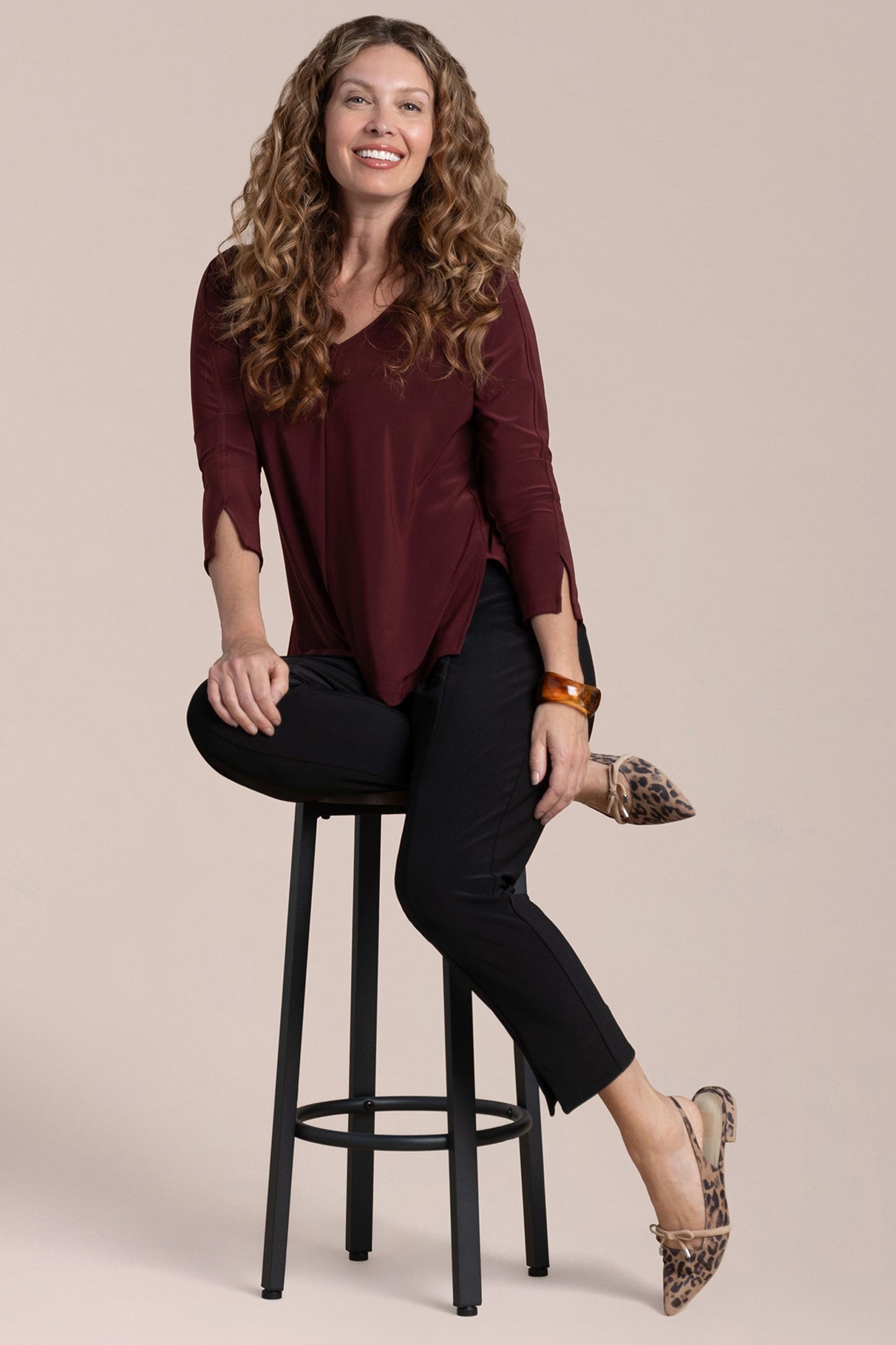 Suitable Split Sleeve Top