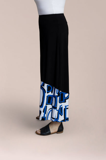 Wide Leg Crop,  Blocked Print